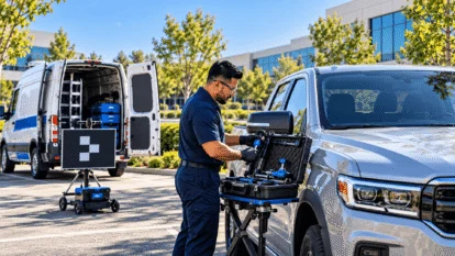 Mobile auto glass service