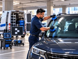 Windshield Replacement and ADAS Calibration Together Windshield Replacement and ADAS Calibration Together